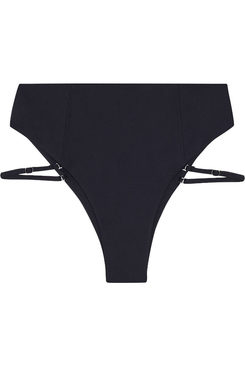 Cannes High-waist Swim Bottom | Onyx