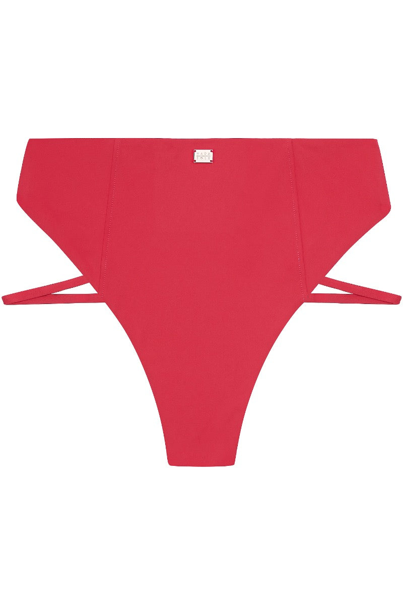 Cannes High-waist Swim Bottom | Spanish Crimson