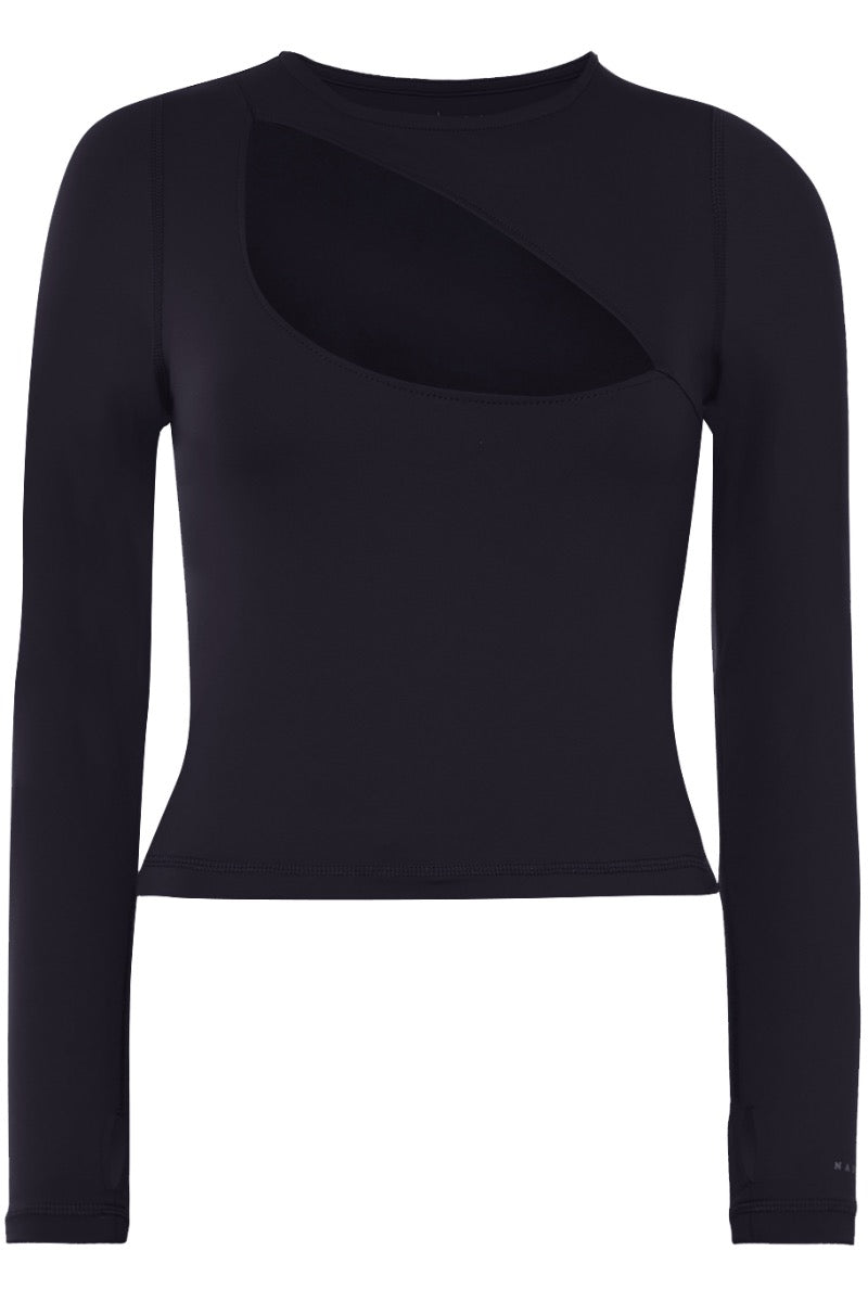 Arty Long Sleeve Top | Onyx