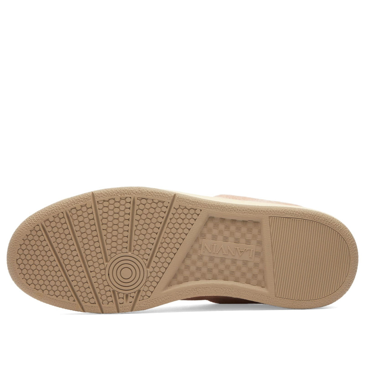 Lanvin Men's Curb Lite Sue Sneaker in Pale Pink
