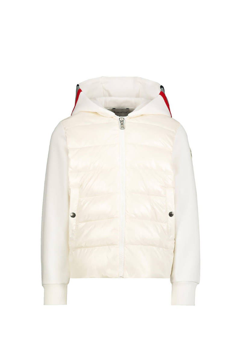 Moncler Kids' Cream MAGLIA GIROCOLLO