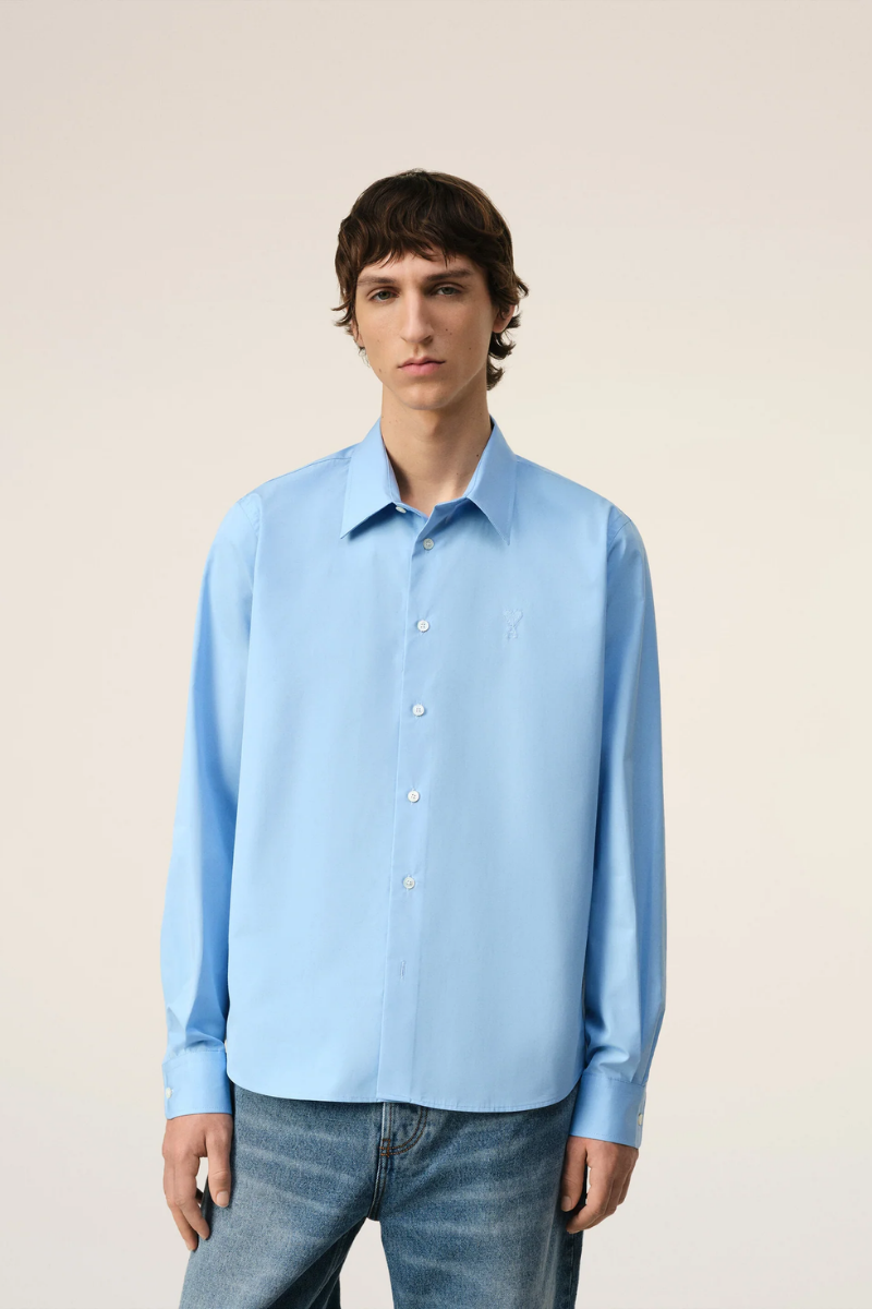 Ami Paris Classic Shirt-Blue