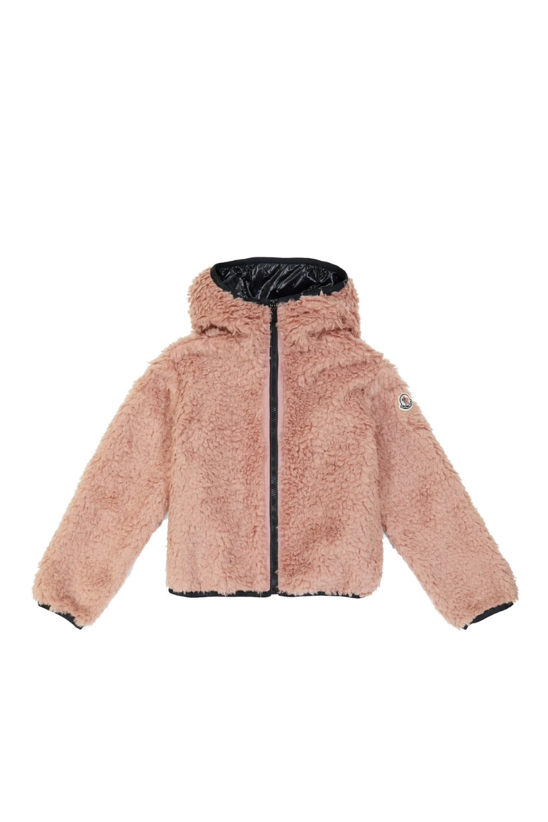 Moncler Kids BERNARDINE GIUBBOTTO Hooded Fleece-Lined Jacket