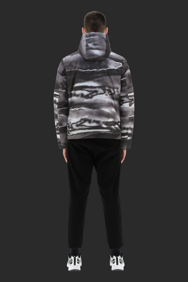 Herno Men's Laminar Spectrum Bomber - Black/White