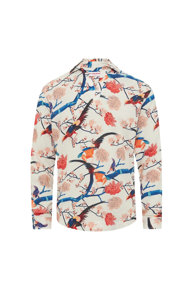 Orlebar Brown RIDLEY FLIGHT OF FANTASY-277986-WHITE SAND