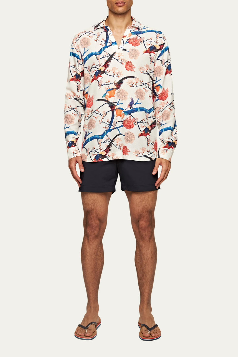 Orlebar Brown RIDLEY FLIGHT OF FANTASY-277986-WHITE SAND