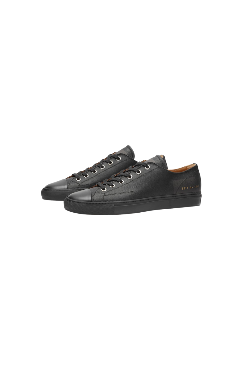 Common Projects Tournament Low In Canvas Mens 5211-7547-Black