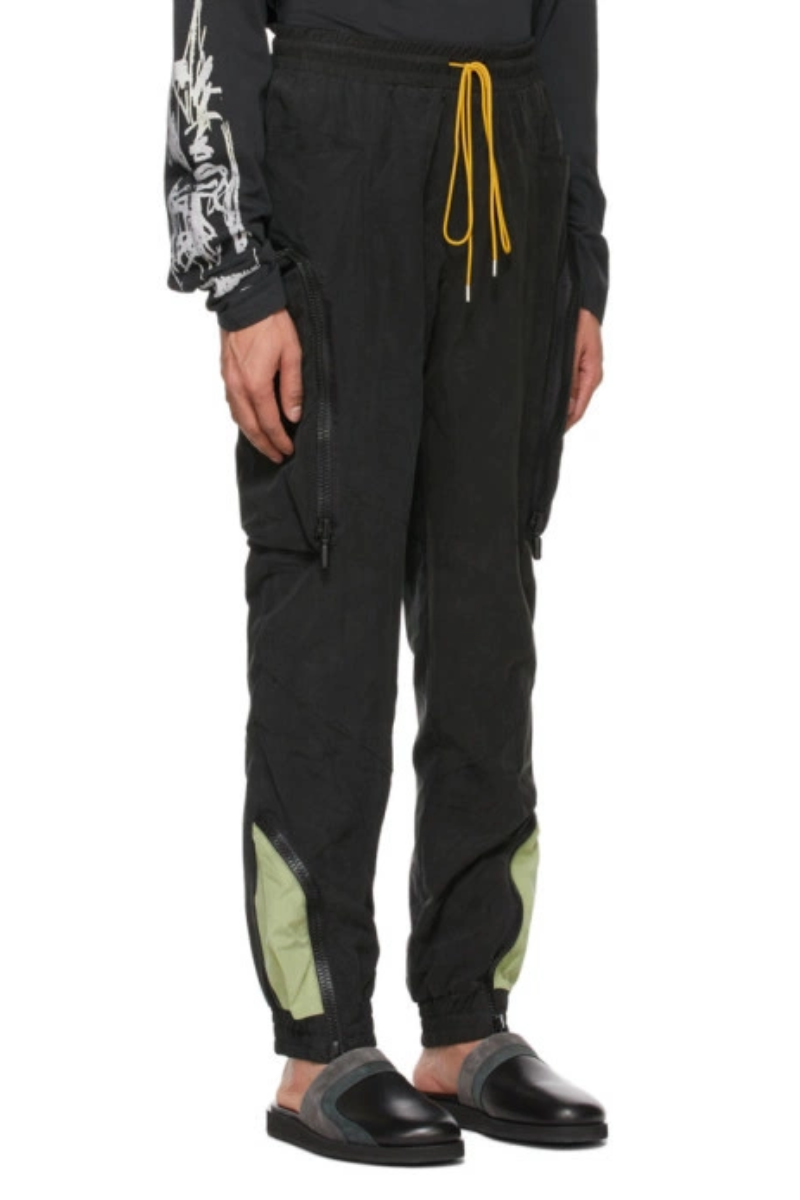 RHUDE Men's Black Yachting Lounge Pants