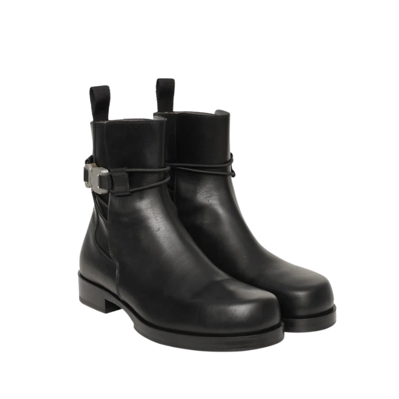 Unisex | 1017 ALYX 9SM Low Buckle Leather Boot Black