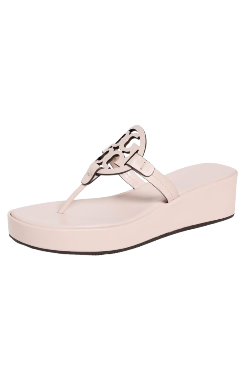 Tory Burch Miller Wedge 25Mm Slippers Soft Pink 159829650
