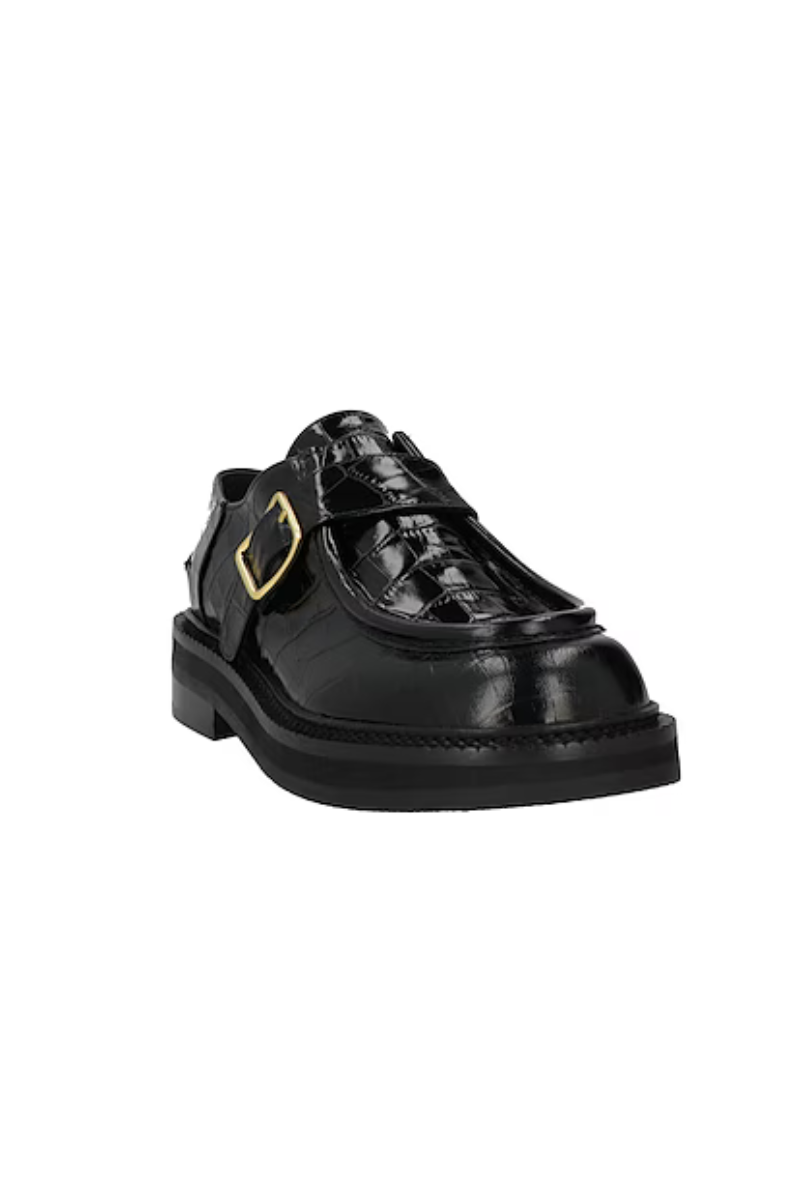 Sportmax Glossed-Leather Chunky Loafers