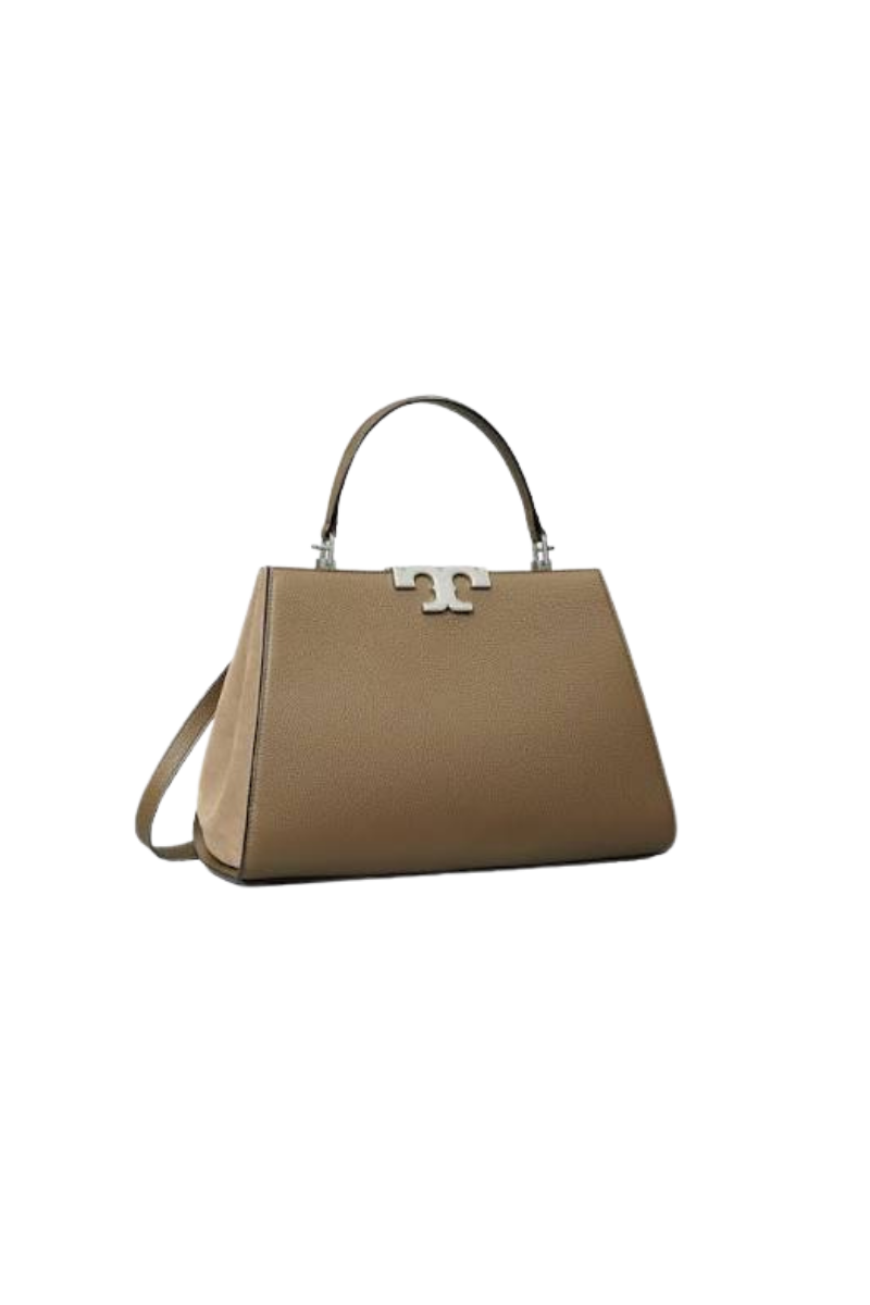 Tory Burch Eleanor Pebbled Satchel Wild Mushroom 153215-250
