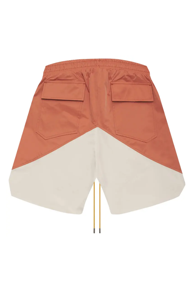 Rhude Logo-Print Shell Shorts - Orange