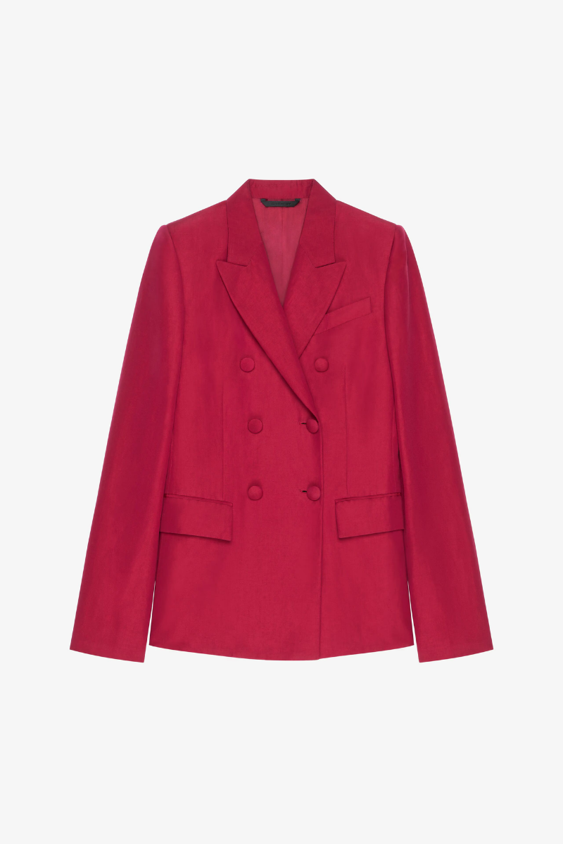 Givenchy Double Breasted Jacket_Red Cherry