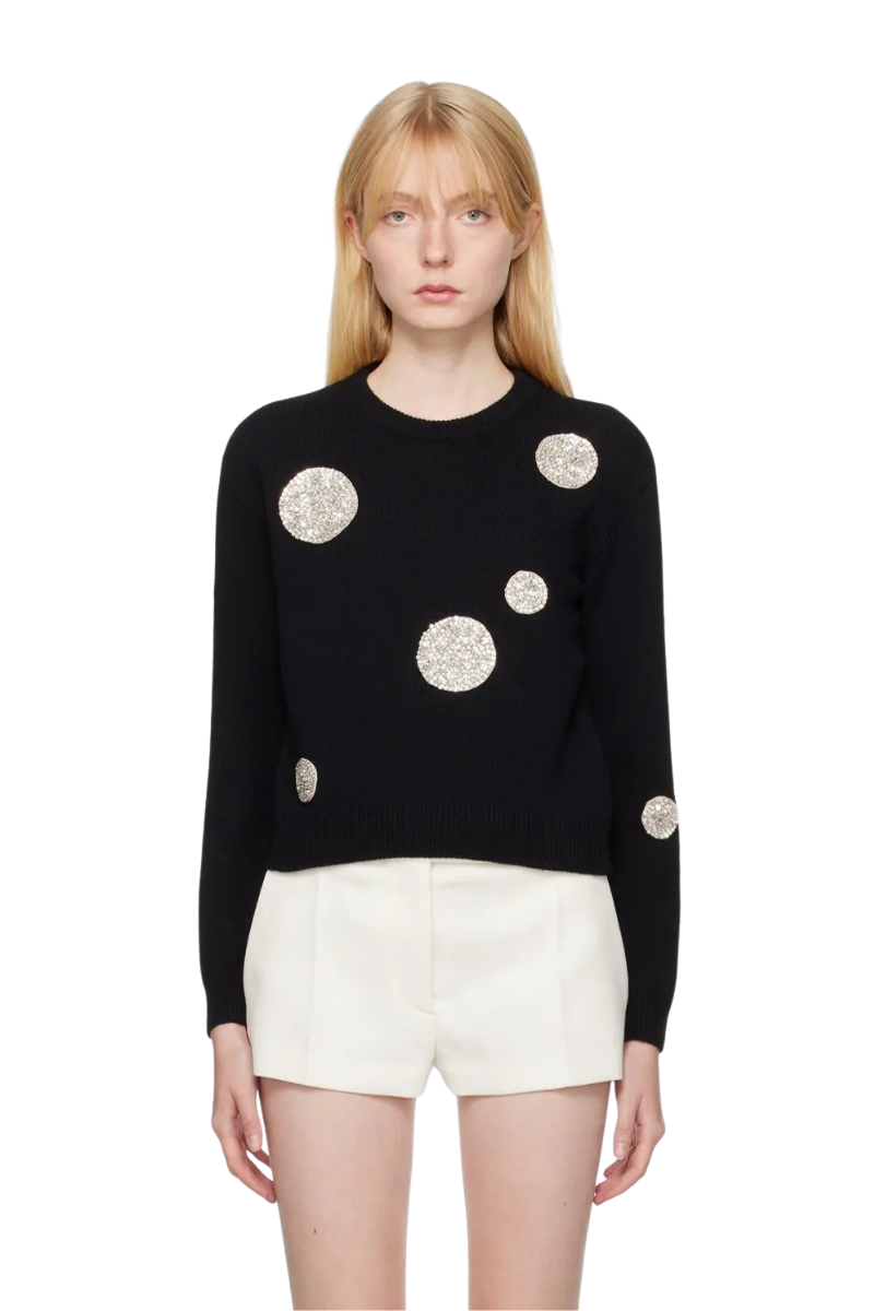 Valentino Embellished Wool Sweater