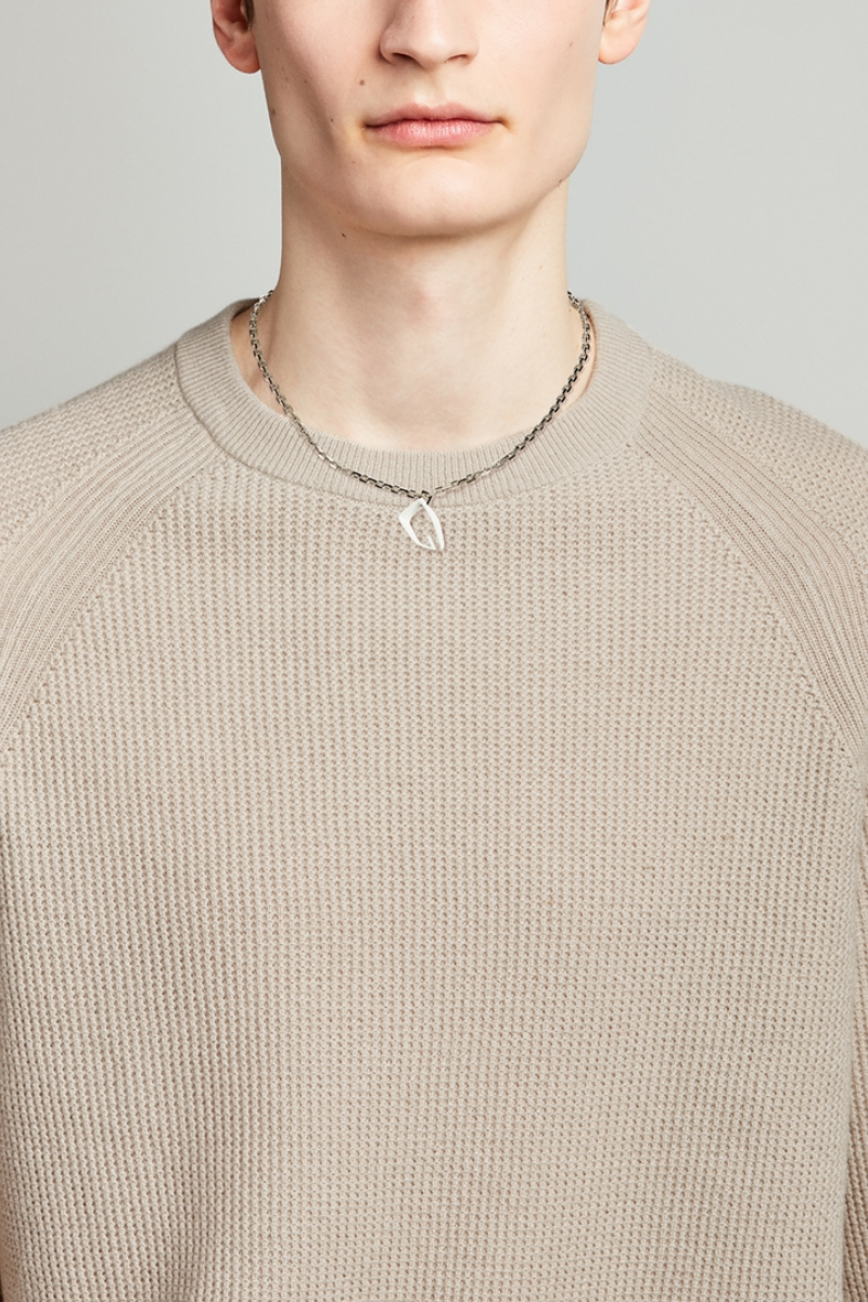 Givenchy Giv Cut Colored Pendant Necklace_Optic White