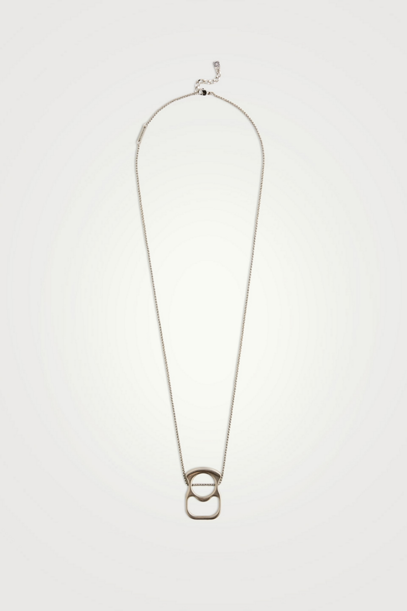 Givenchy G Can Pendant Silvery Necklace_Silvery