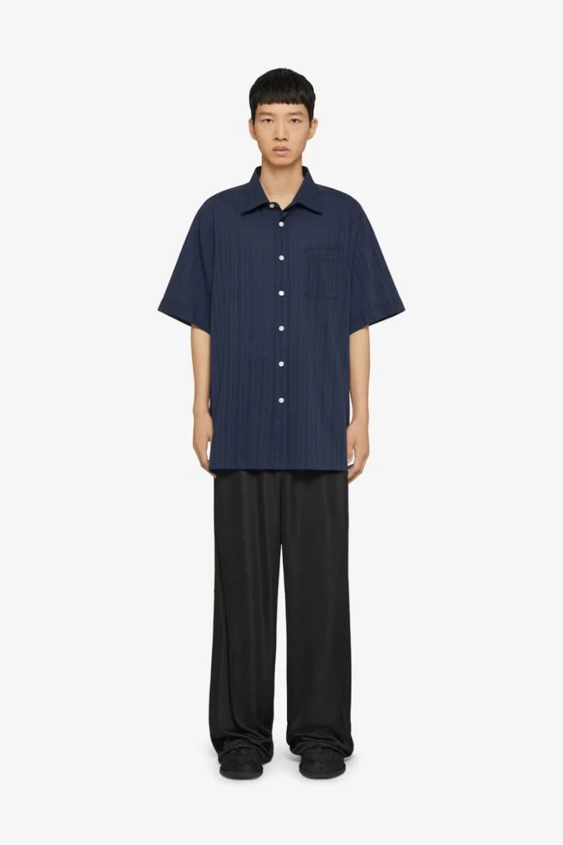 Givenchy Short Sleeve Shirt With Pocket_Navy