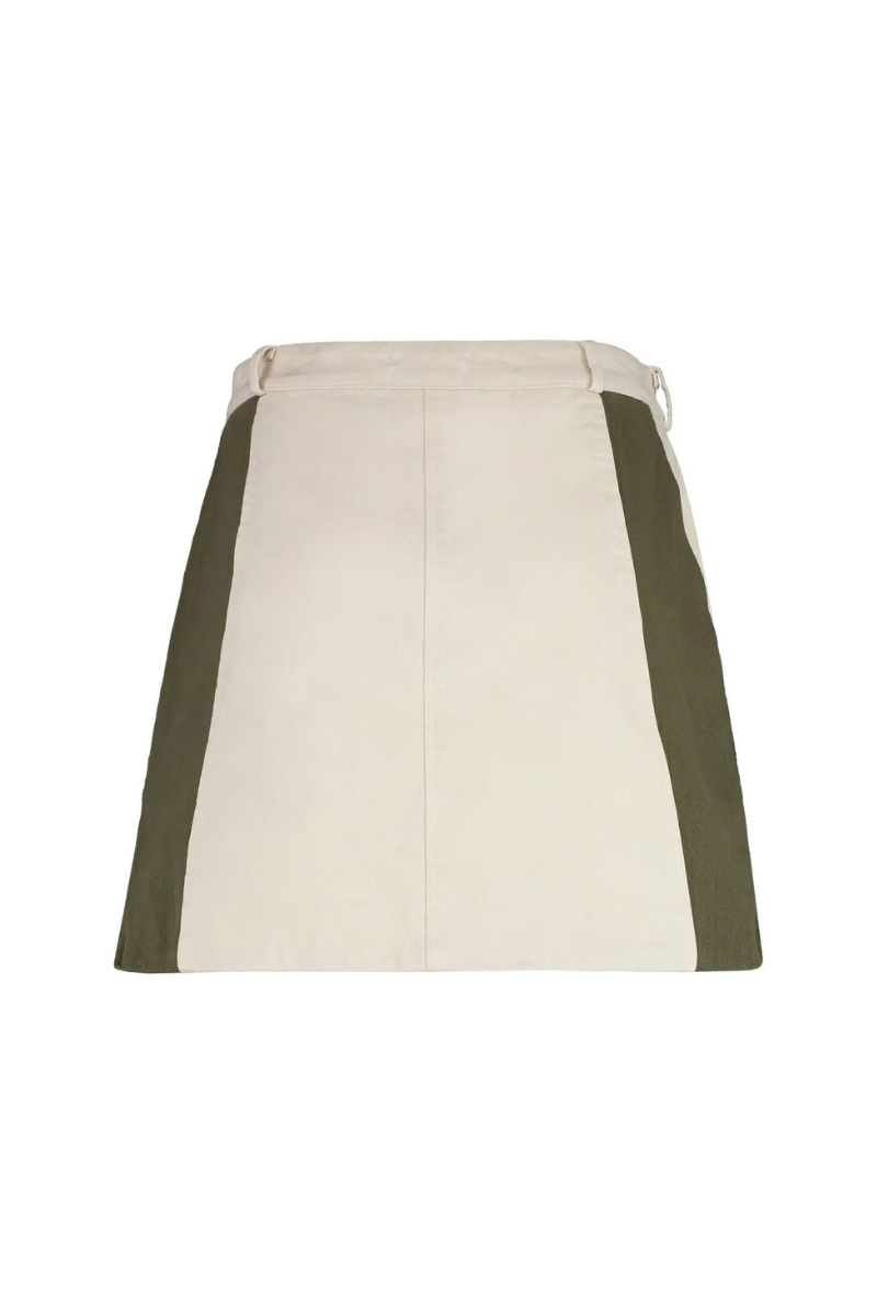 RHUDE Cotton Mini Skirt - Beige