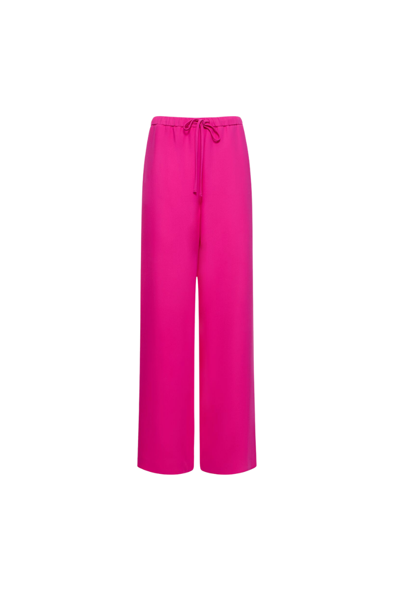Valentino Cady Couture High Waist Wide Pants Pink PP 3B3RB4551MM_UWT