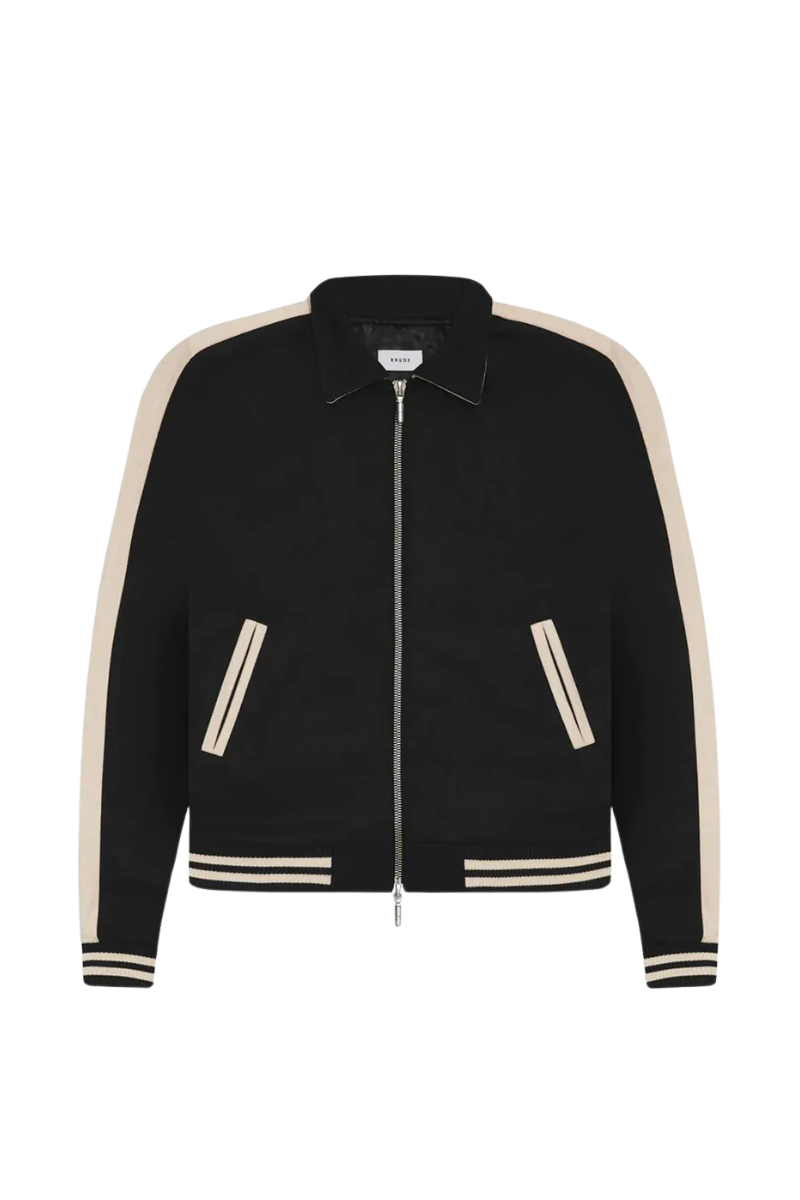 RHUDE Boys Signature Bomber - Black