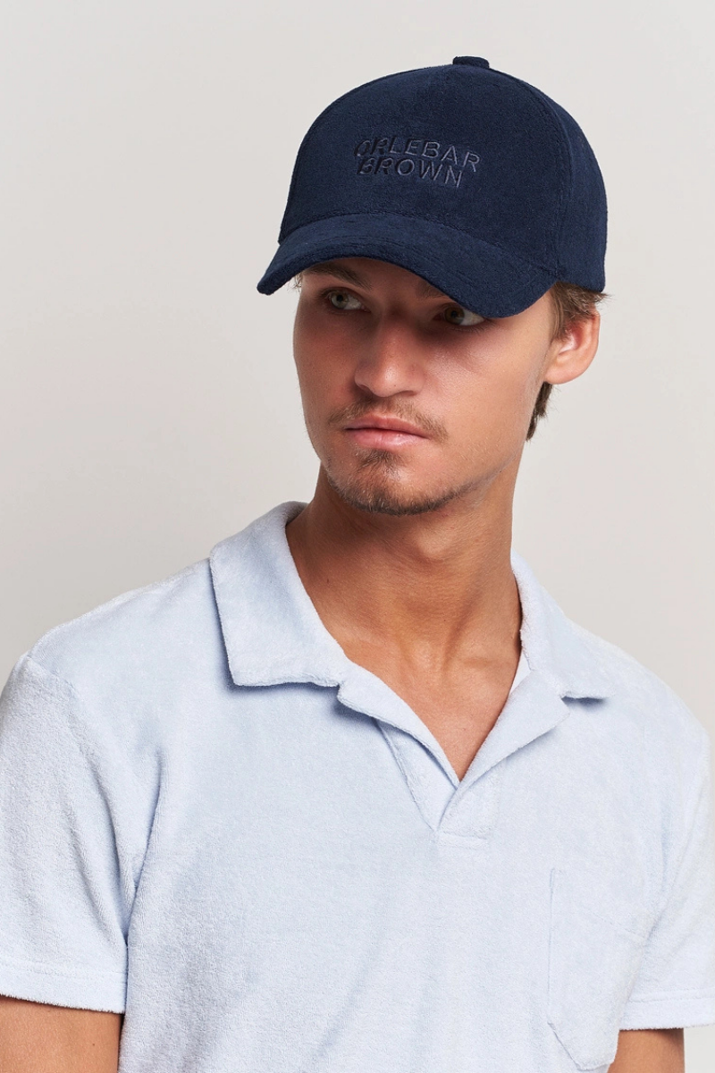 Orlebar Brown Ellwood Terry Cap-277923-Night Iris