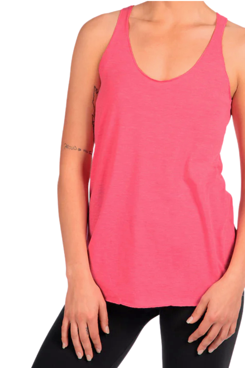 Bandier Performance Racerback Tank Carnation Pink AA202197