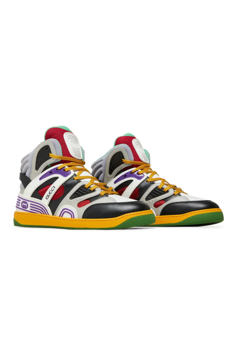 Gucci Basket High Black Demetra Sneakers