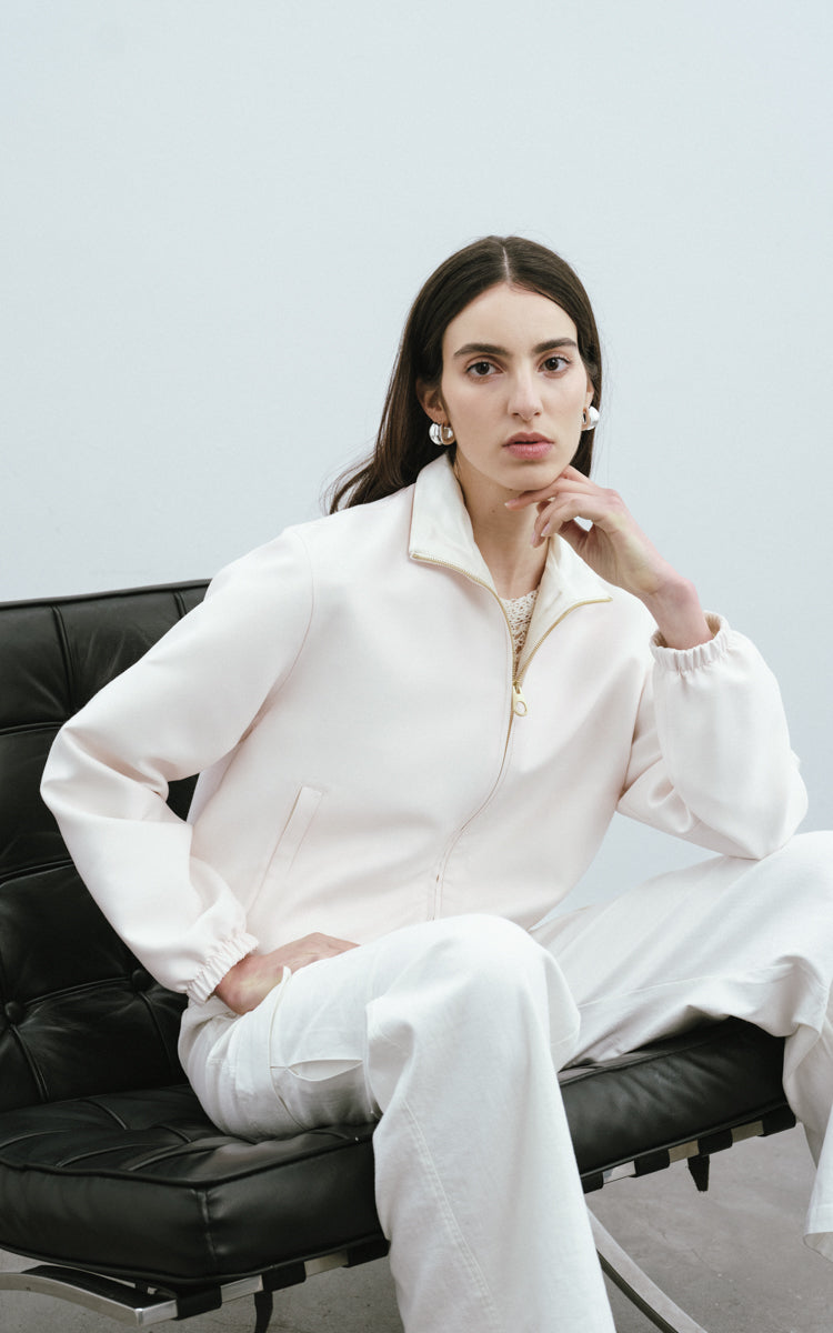 Silk-Wool Tailored Jacket