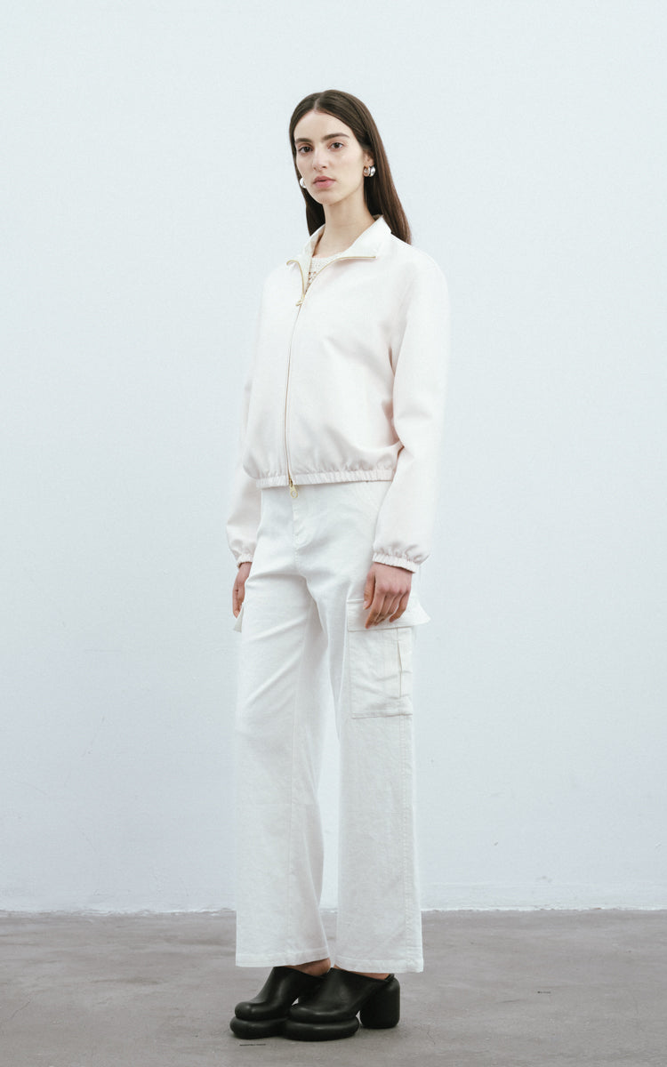 Silk-Wool Tailored Jacket