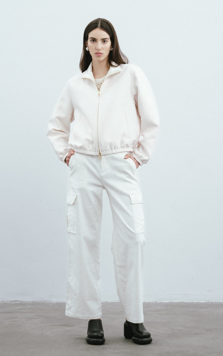 Silk-Wool Tailored Jacket