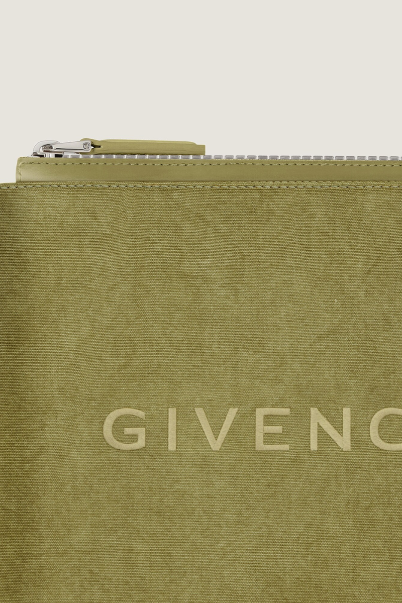 Givenchy Pochette En Toile In Khaki