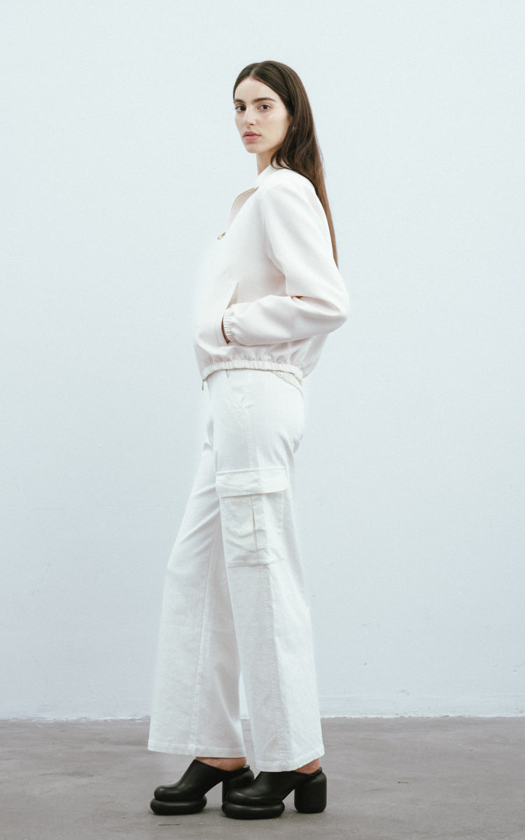 Silk-Wool Tailored Jacket