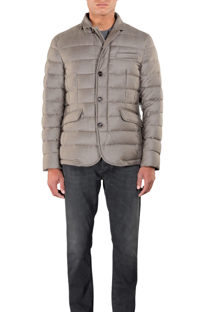 MooRer ZAYN-L Quilted Down Jacket Beige
