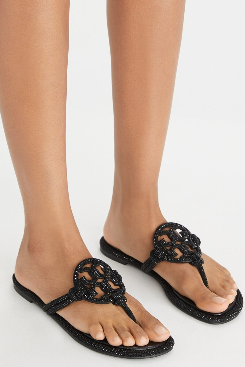 Tory Burch Miller Knotted Pave Perfect Black 152177-001
