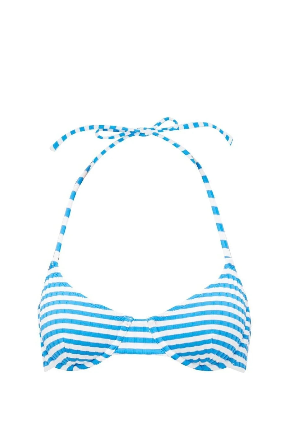 Solid & Striped The Ginger Tie Bikini - Azure Stripe Rib