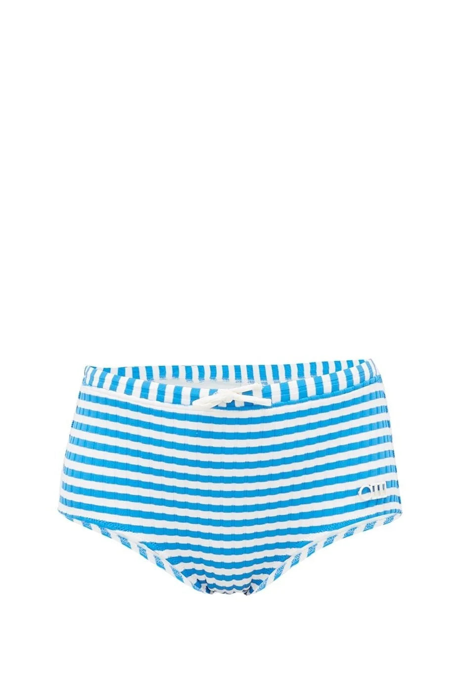 Solid & Striped The Ginger Tie Bikini - Azure Stripe Rib