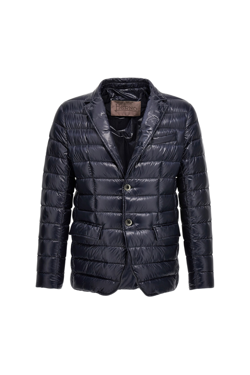 Herno Women Jacket Pi001426D-12017 Blue Black