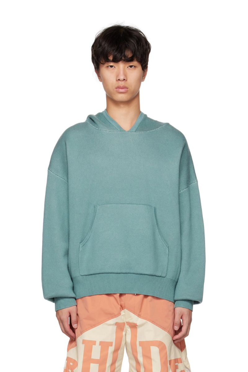 Rhude Green Jacquard Hoodie