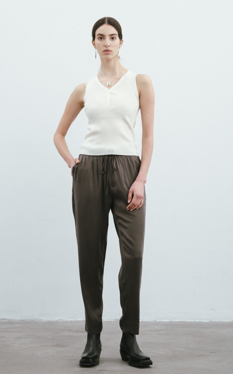 V-Neck Wool Vest