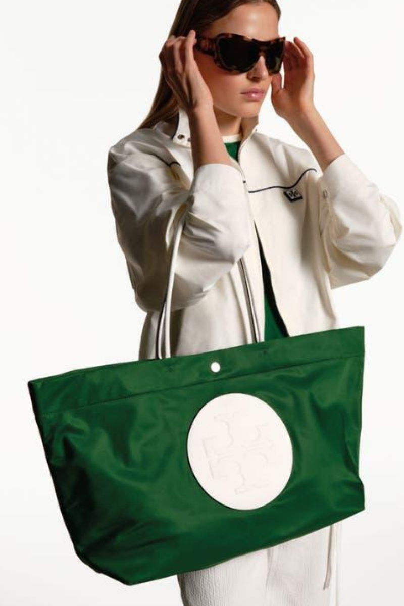 Tory Burch Ella Reversible Tote Basil 181463-312