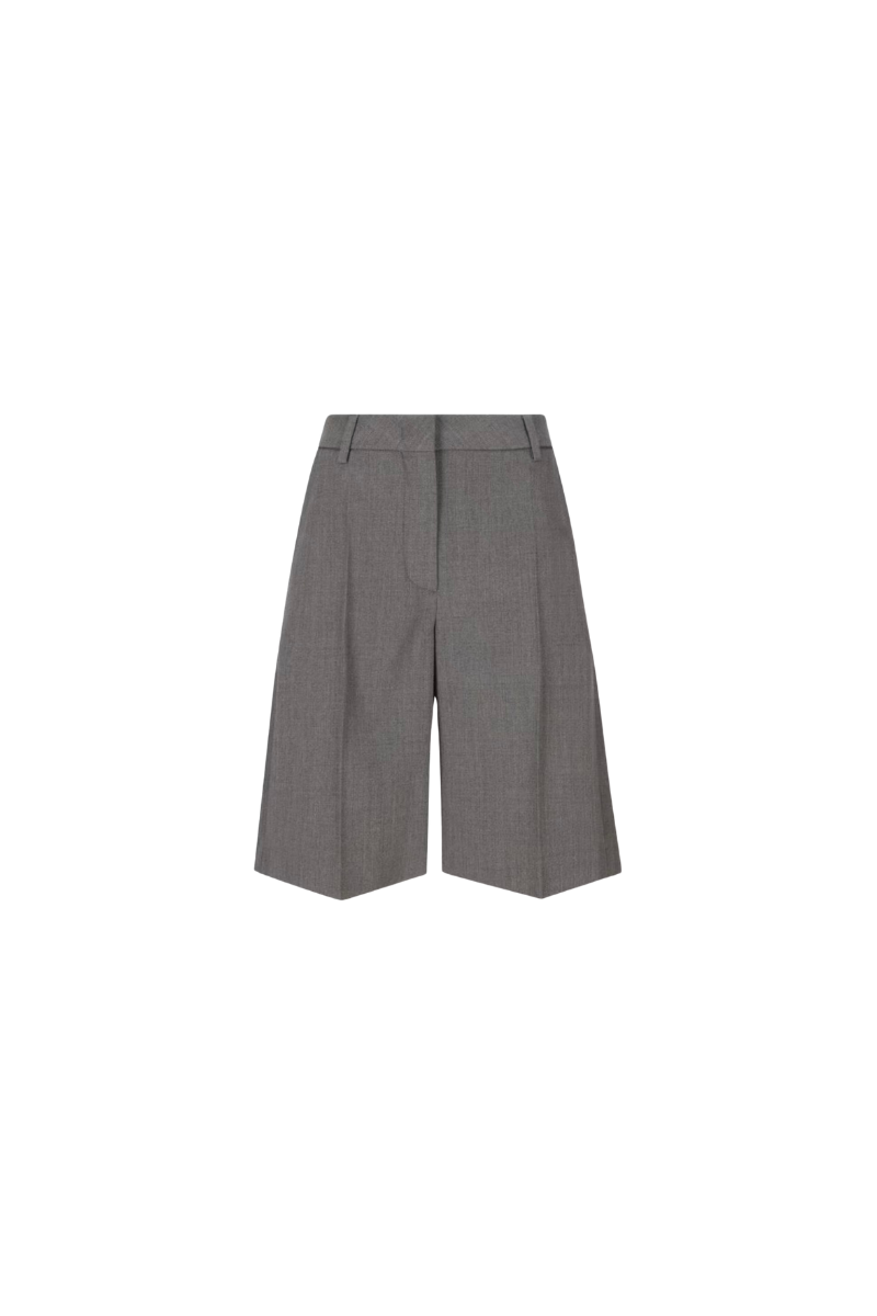 Valentino Wide-Leg Zip Casual Bermuda Shorts