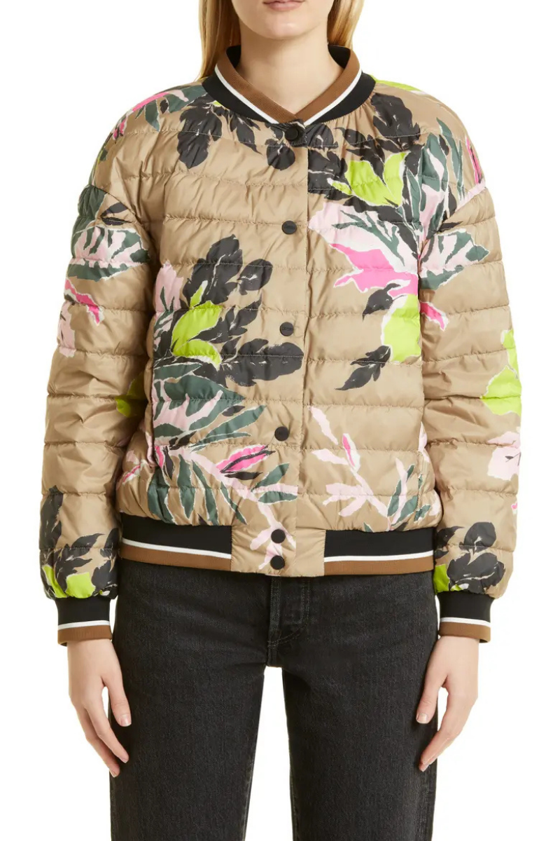 Herno Women Outerwear Jacket Pi001700D-12518P Black / Flower Pattern