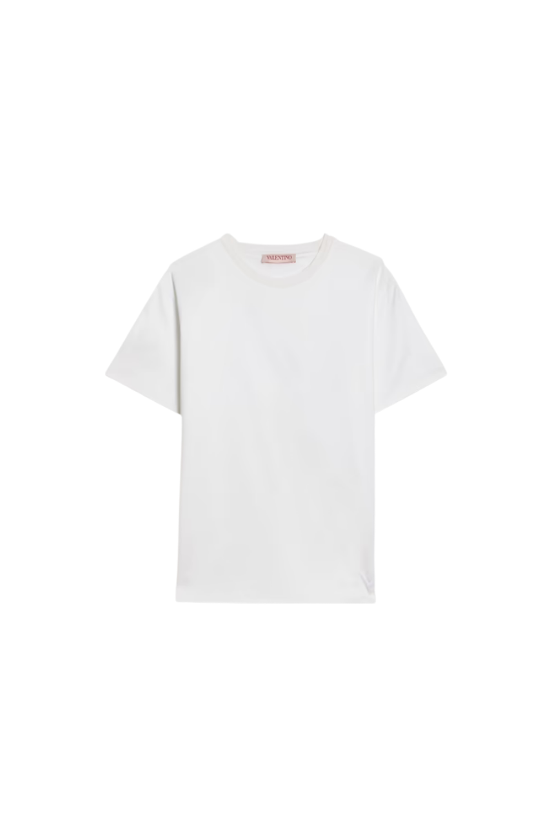 Valentino Garavani Cotton-Jersey T-Shirt Bianco 4B0MG23F8LN_0BO