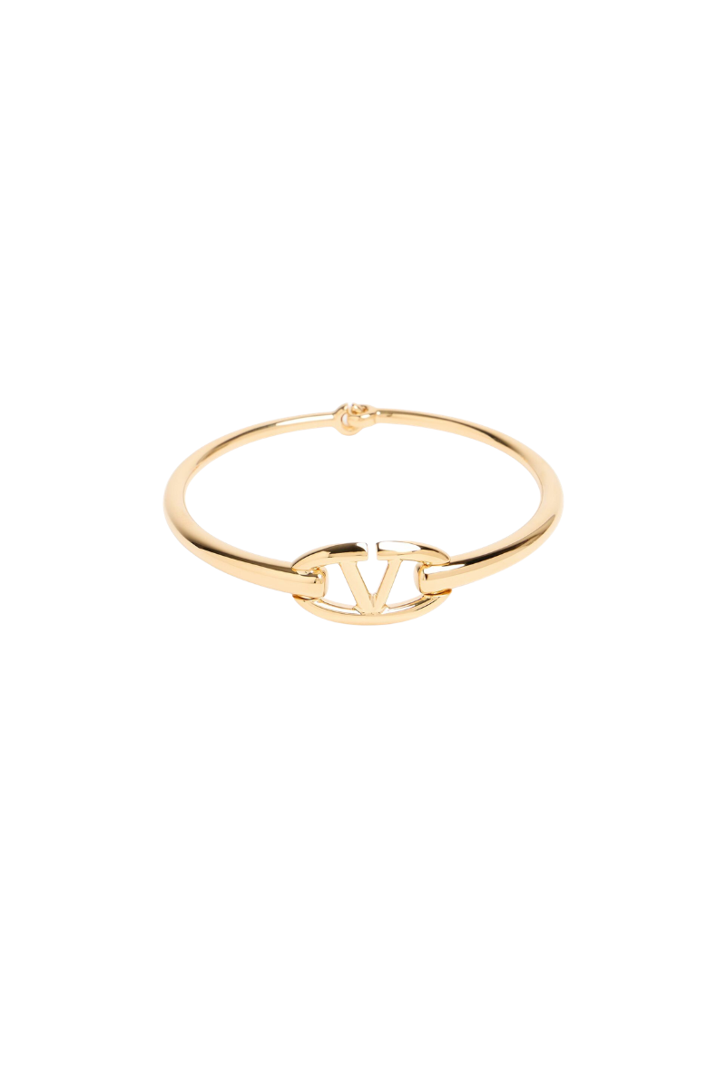 Valentino Garavani
V Logo Moon Choker Necklace In Metallic Gold