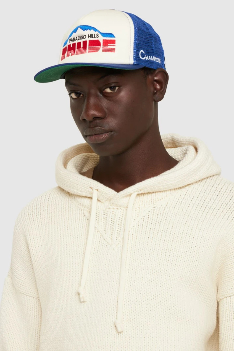 Rhude Paradiso Hills printed trucker hat