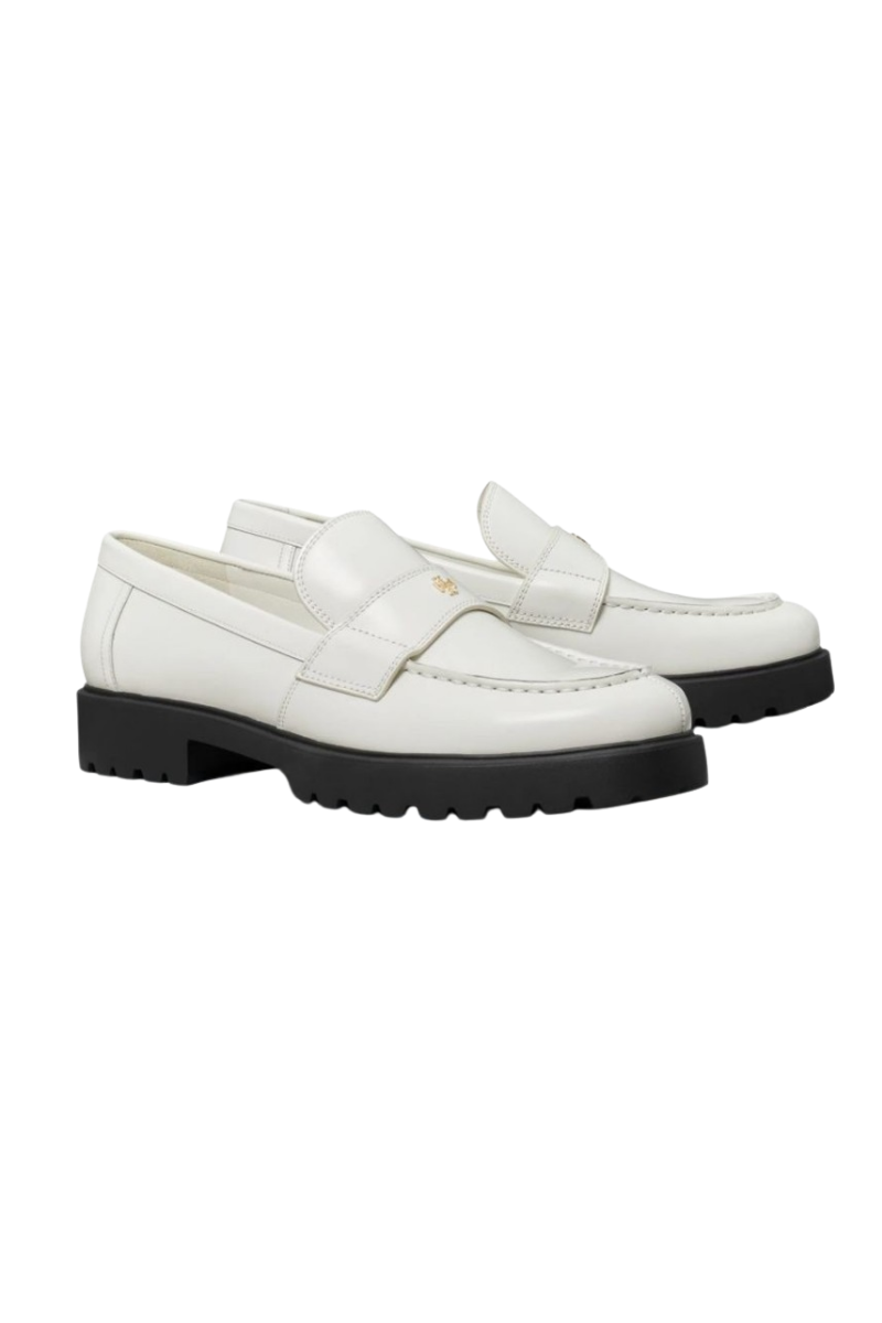 Tory Burch Classic Lug Loafer Dove White 163948100