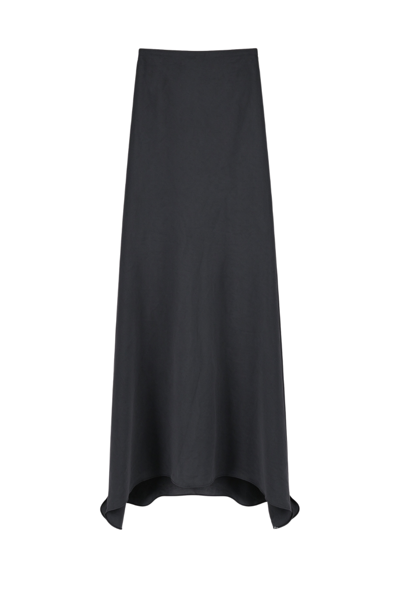 Valentino Maxi Flared Skirt Nero 2B0RA9V11MM_0NO