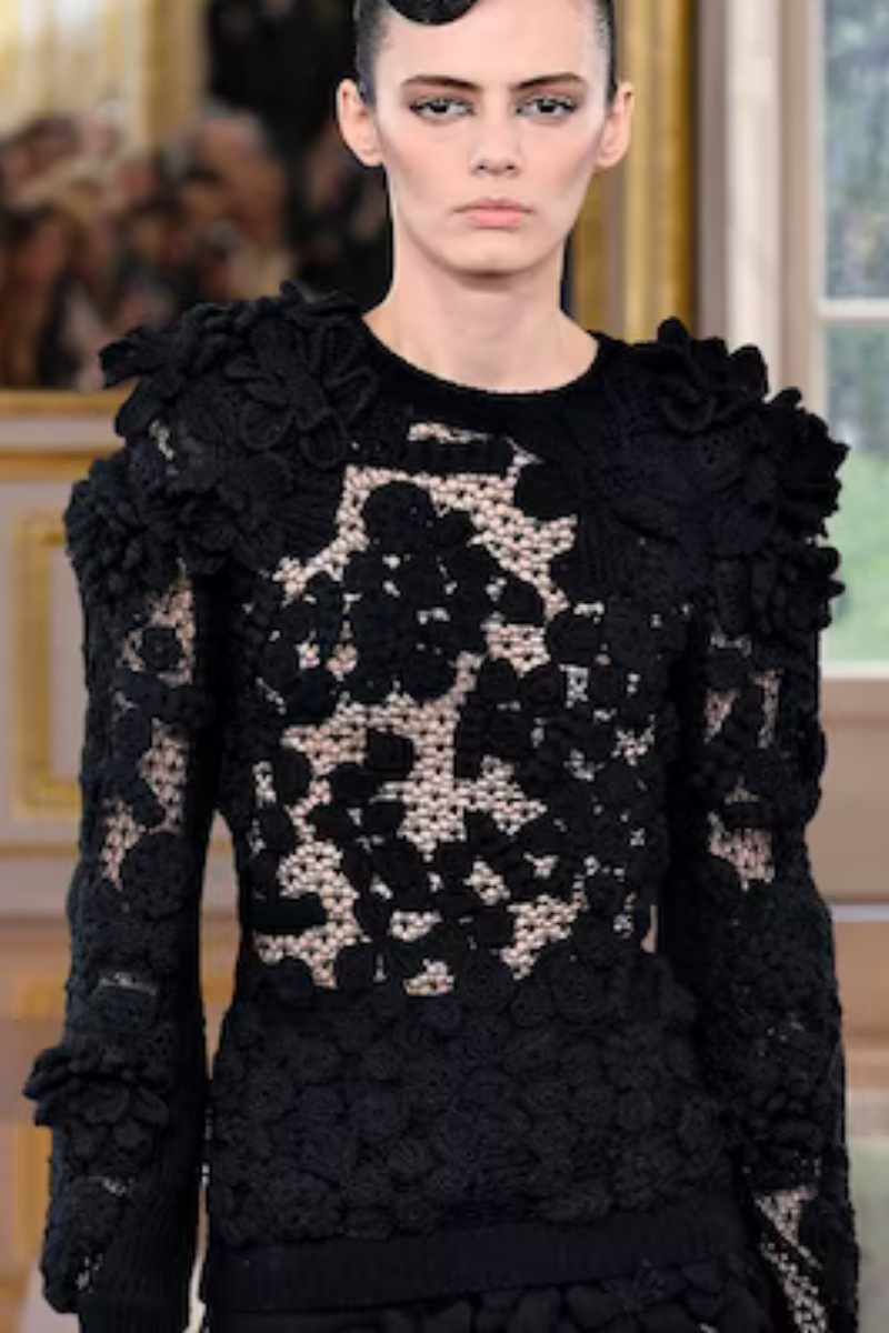 Valentino Garavani Lace Top in Black