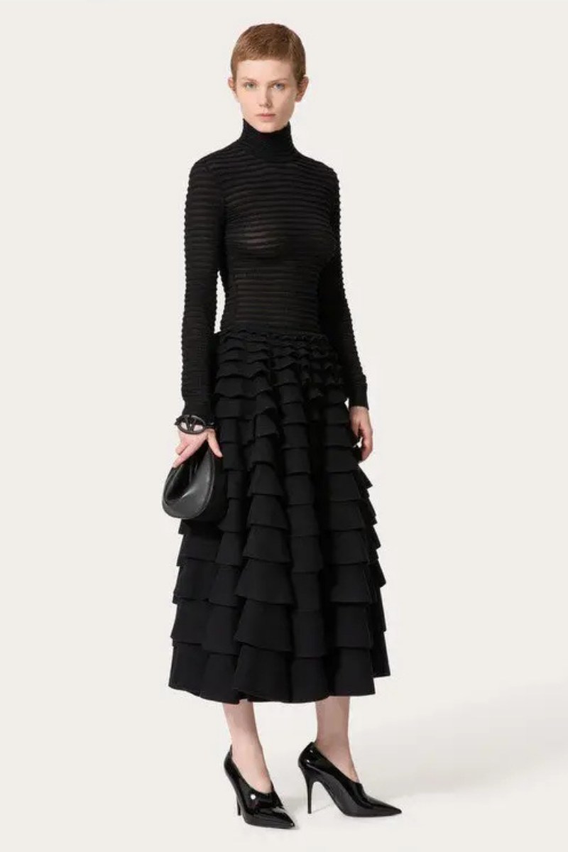 Valentino Garavani knit midi skirt